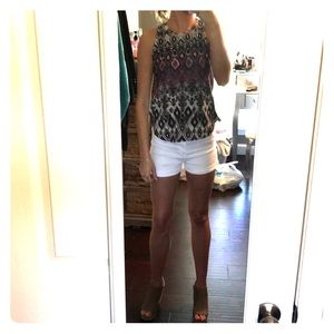 Fun print knit tank.